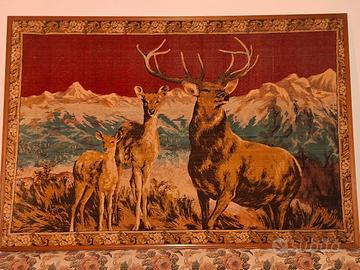Arazzo da parete con cervi