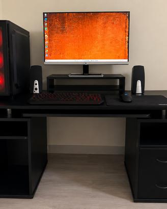 Postazione PC completa Ryzen 7, monitor, scrivania