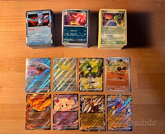 Lotto 318 carte Pokémon italiane + 24 codici