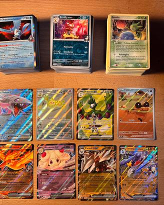 Lotto 318 carte Pokémon italiane + 24 codici