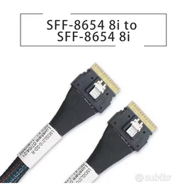 Cavo MCIO 8x (PCIe 5.0) - Lunghezza 80cm - Nuovo