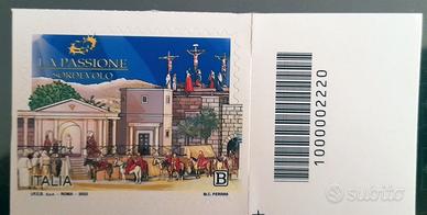 Francobolli con codici a barre