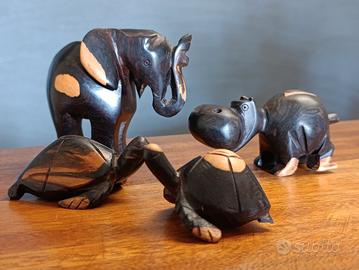 Set animali artigianato africano 