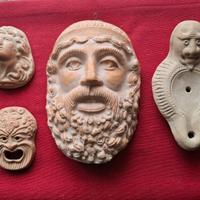 Lotto decorativo in terracotta 