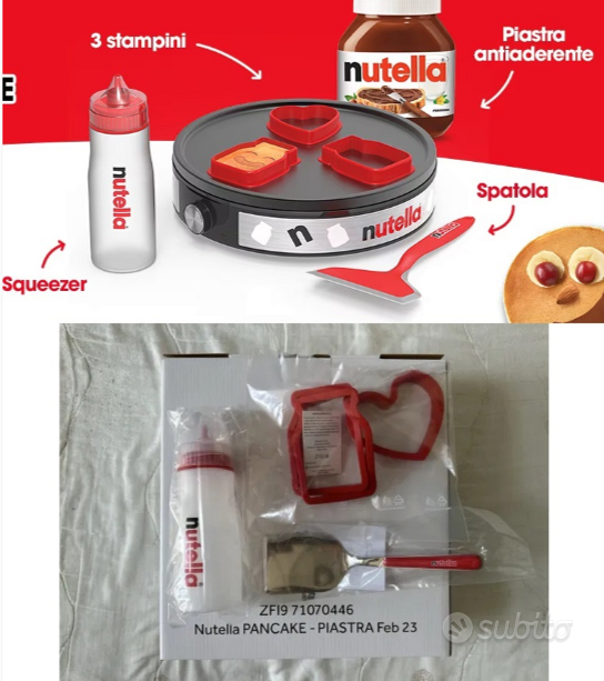 kit Nutella® piastra per pancake/crepes Nuova - Elettrodomestici In vendita  a Pescara