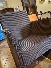 3 Poltrone / Sedie Lloyd Loom Italia in Vimini