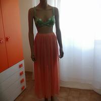 Gonna lunga albicocca