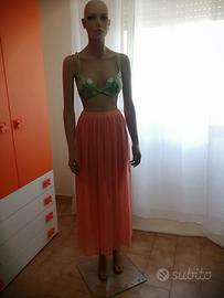 Gonna lunga albicocca