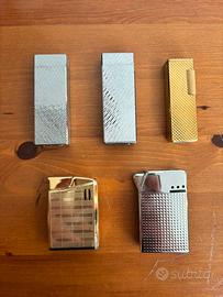 Lotto 5 accendini vintage gas saffa,flaminal