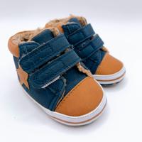 Scarpine calde invernali Blu Marrone taglia 3/6 me