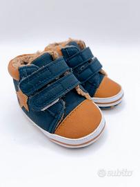 Scarpine calde invernali Blu Marrone taglia 3/6 me