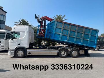 SCARRABILE SCANIA R520 2018 EURO 6 + CASSA RAGNO U
