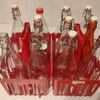 11 bottiglie vetro con tappo