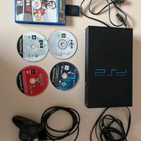 Sony playstation 2 ps2  + accessori + 5 giochi