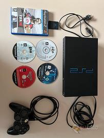 Sony playstation 2 ps2  + accessori + 5 giochi