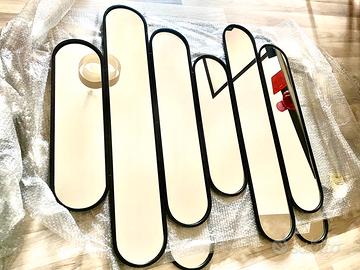 Specchio da parete destrutturato