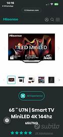 Tv Hisense 65 '' U7N | Smart TV MiniLED 4K 144hz