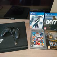 Play Station 4 slim + 4 giochi