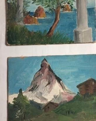 dipinti a olio su cartone pressato di SAVINA