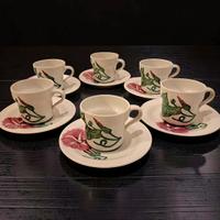 6 Tazzine Caffè Ginori, Modello Eco, Gariboldi