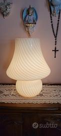 lampada a fungo swirl vetro Murano anni 70