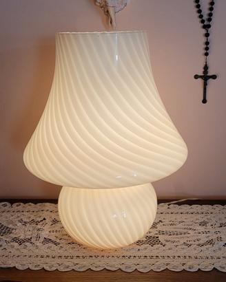 lampada a fungo swirl vetro Murano anni 70