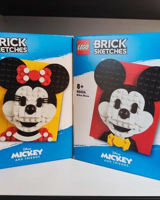 LEGO Brick Sketches 40457-40456 Topolino & Minnie