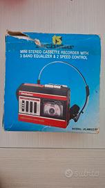 Mini stereo a cassette con scatola originale