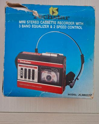 Mini stereo a cassette con scatola originale
