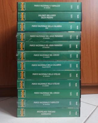 Collezione videocassette "Grandi parchi d'Italia"