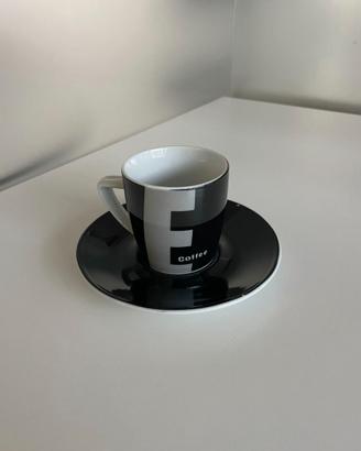 SET 4 TAZZINE DA CAFFE’ NERE POCKET COFFEE