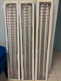 Plafoniere complete di neon come nuove