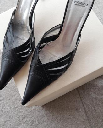 ciabattine  eleganti nere traforate 