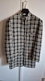 giacca scozzese in misto lana