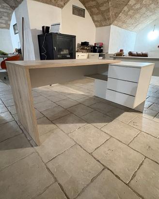 Scrivania Angolare con Cassettiera