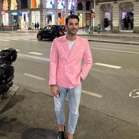 Abito uomo doppiopetto rosa