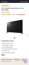 TV LG 65 pollici 