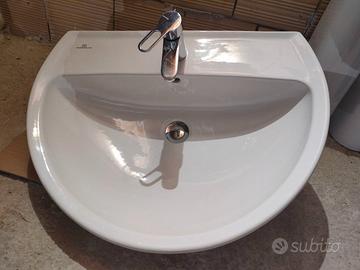 Lavabo con colonna POZZI GIRONI. NUOVO!!!