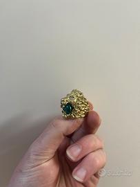 Anello gucci outlet testa di leone