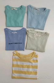 Set 5 magliette corte a manica corta