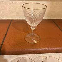 Sei calici murano mai usati