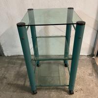 Carrello in metallo color verde con nr 3 ripiani