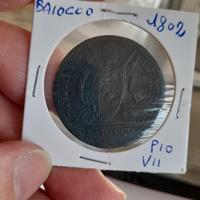 Lotto 2 monete dello Stato Pontificio son baiocchi