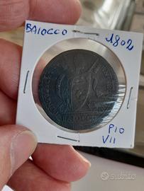 Lotto 2 monete dello Stato Pontificio son baiocchi