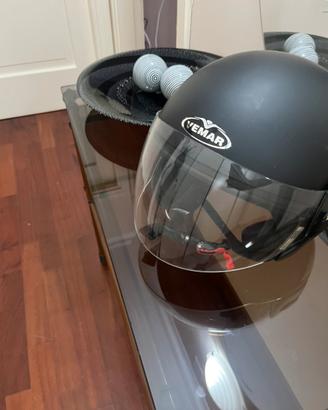 Casco Moto Vemar Jet Nero Opaco 🏍️