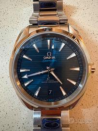 Omega Seamaster Acqua Terra quadrante blu Full set