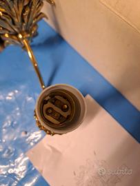 applique  doppia  per lampadina  a candela