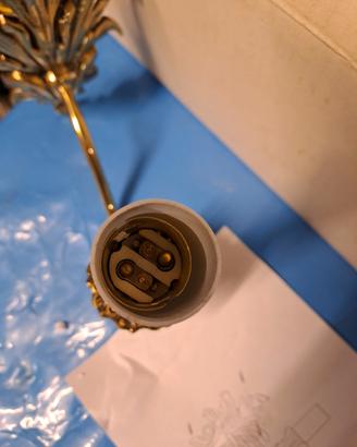 applique  doppia  per lampadina  a candela