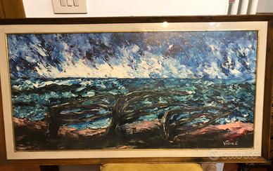 Vento su mare in tempesta