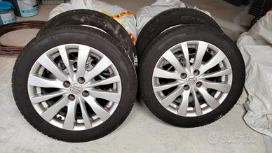 Set gomme estive R16 con cerchi in lega